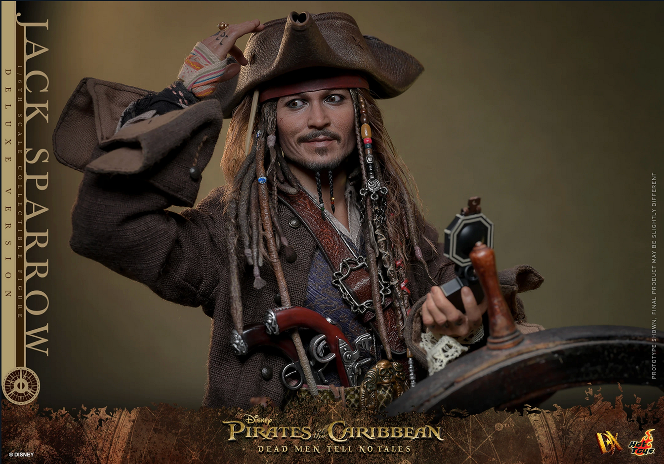 Jack Sparrow Deluxe 1/6 (Dx Series) - Pirates of the Caribbean: Dead Men Tell No Tales  Hot Toys
