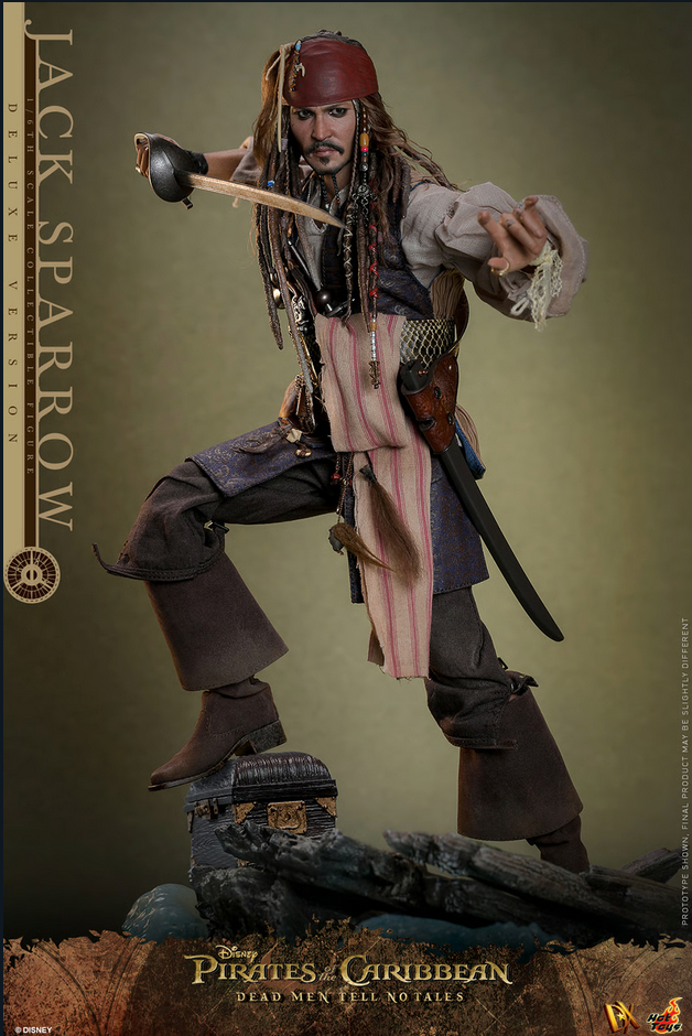 Jack Sparrow Deluxe 1/6 (Dx Series) - Pirates of the Caribbean: Dead Men Tell No Tales  Hot Toys