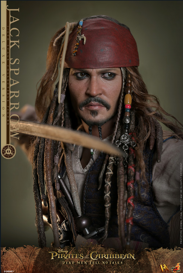 Jack Sparrow Deluxe 1/6 (Dx Series) - Pirates of the Caribbean: Dead Men Tell No Tales  Hot Toys