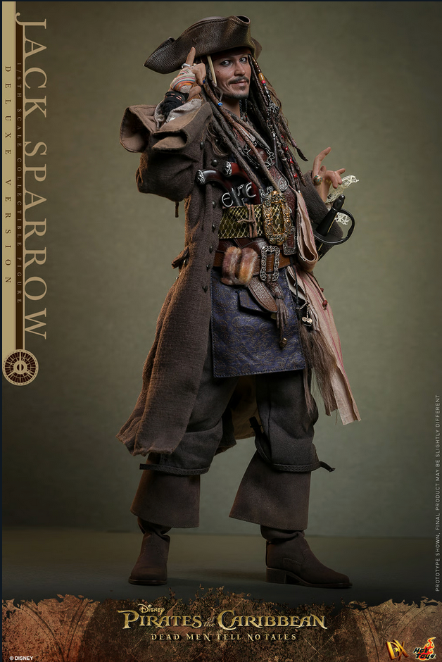 Jack Sparrow Deluxe 1/6 (Dx Series) - Pirates of the Caribbean: Dead Men Tell No Tales  Hot Toys