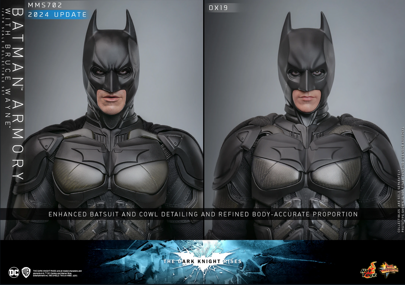 Batman Armory & Bruce Wayne Set 1/6 - Batman: The Dark Knight Rises Dc Hot Toys