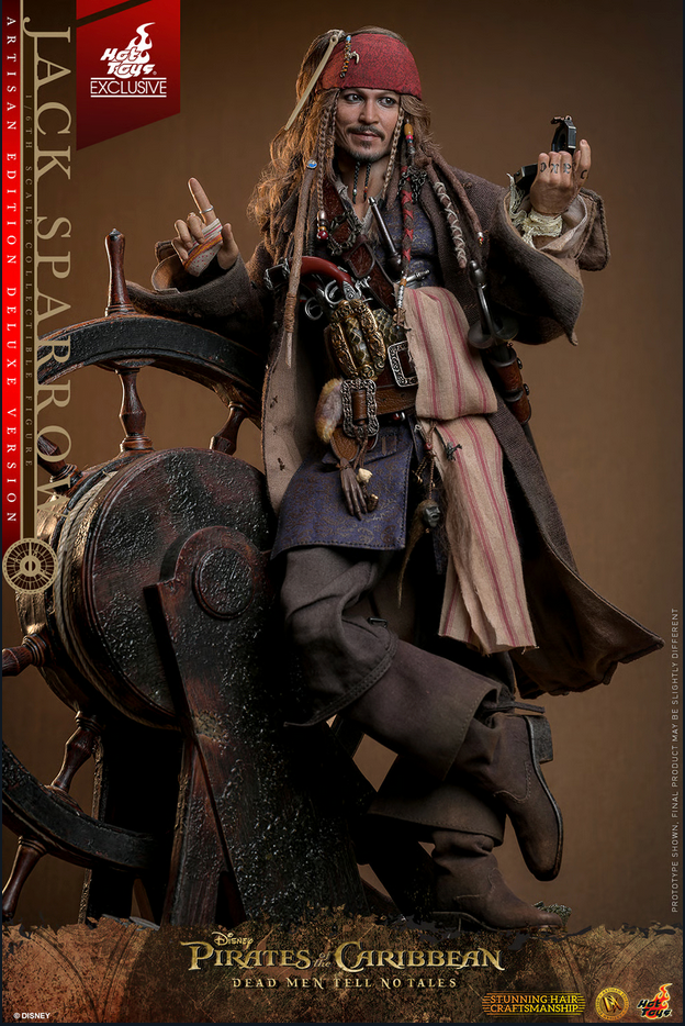 Jack Sparrow (Artisan Edition Deluxe Edition) 1/6 - Pirates of the Caribbean: Dead Men Tell No Tales  Hot Toys