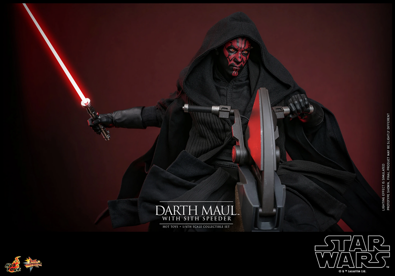 Darth Maul With Sith Speeder 1/6 - Star Wars Episode I: The Phantom Menace 25Th Anniversary Hot Toys