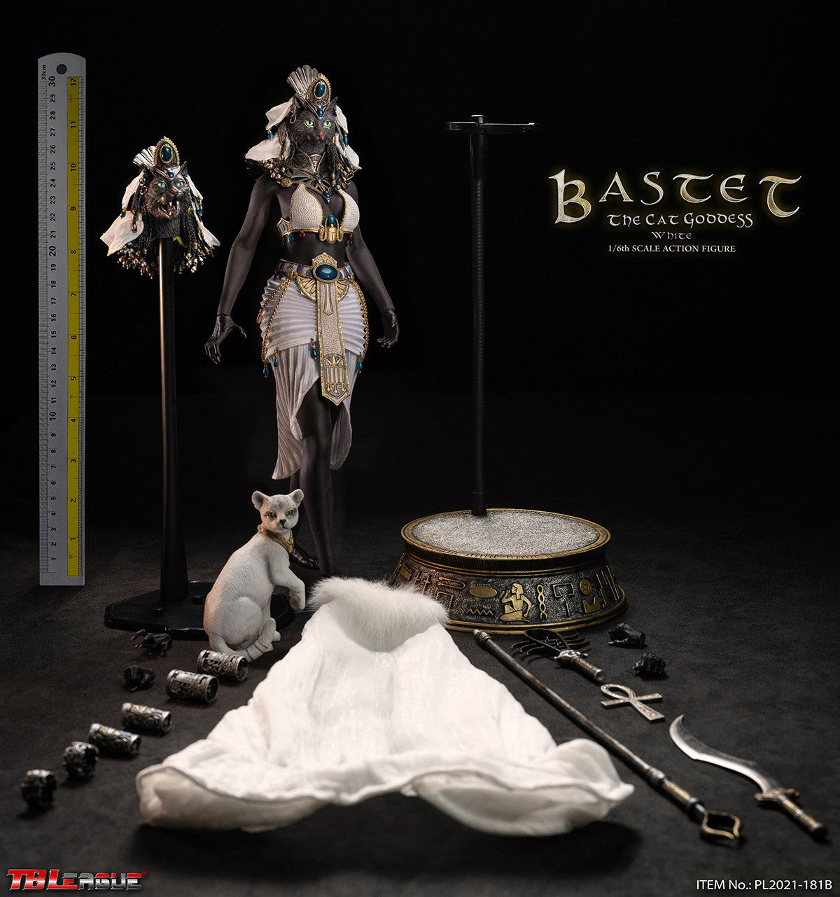 Bastet The Cat Goddess (White Version) 1/6 Tbleague