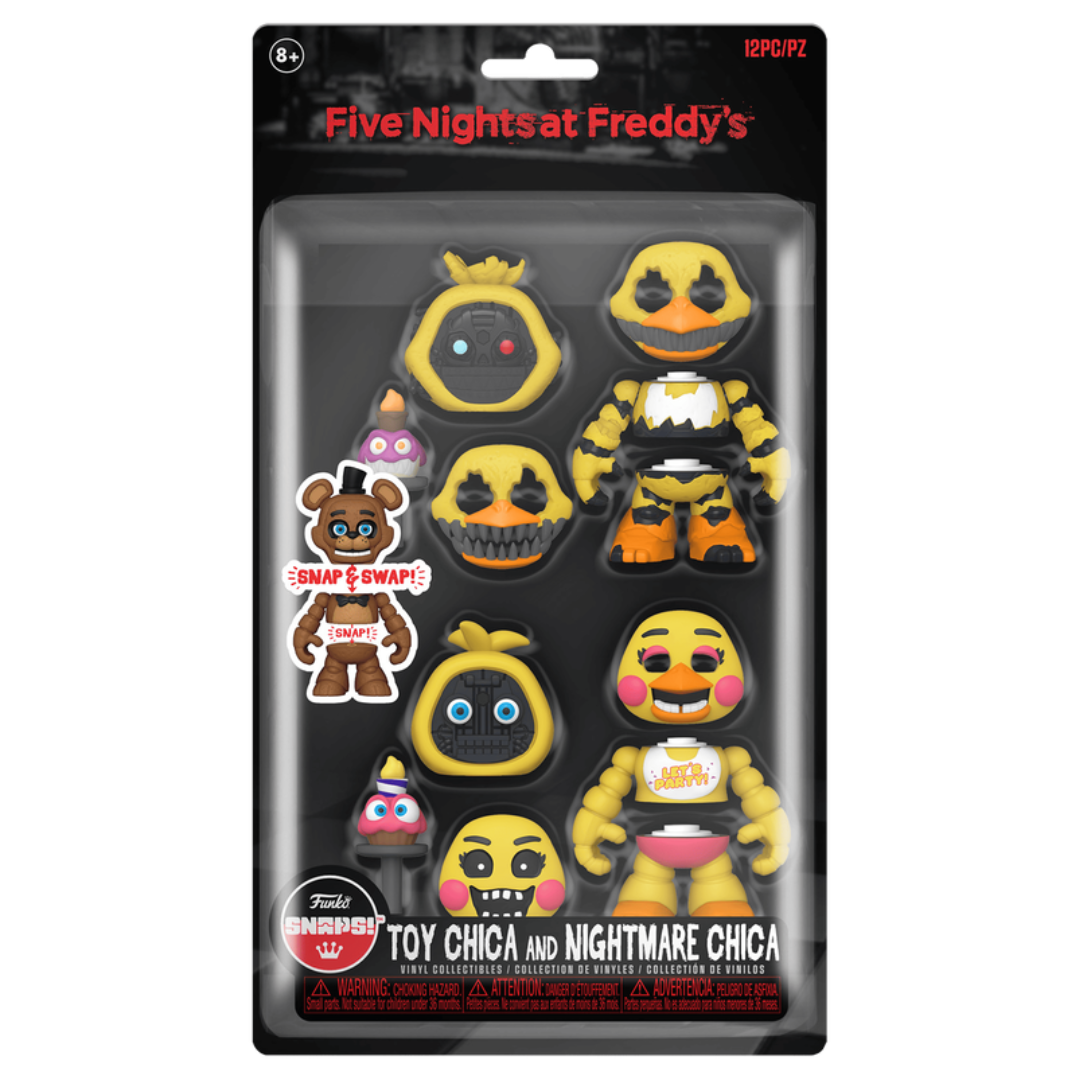 Toy Chica y Nightmare Chica - Five Night's At Freddy's Funko SNAPS!