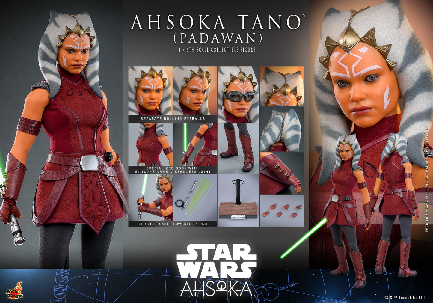 Ahsoka Tano (Padawan) 1/6 - Star Wars: Ahsoka Hot Toys