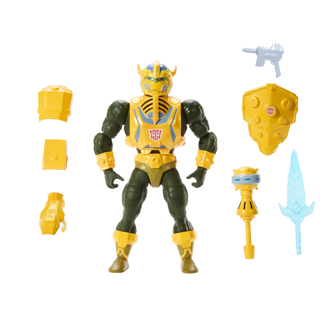 Bumblebee Armor Man-At-Arms - Masters of the Universe x Transformers Mattel Creations