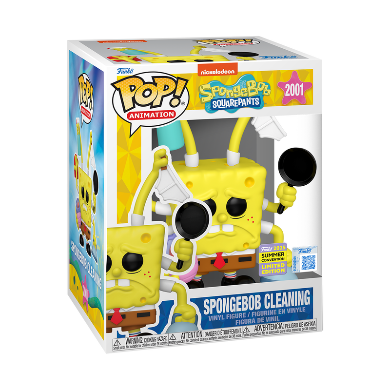 SpongeBob Cleaning (SDCC 2025) - Funko Pop! Premium Bob Esponja Pantalones Cuadrados