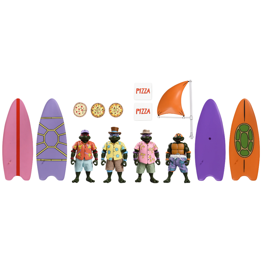 Bodacious Beach Bros (Cartoon) - Teenage Mutant Ninja Turtles NECA SDCC 2025