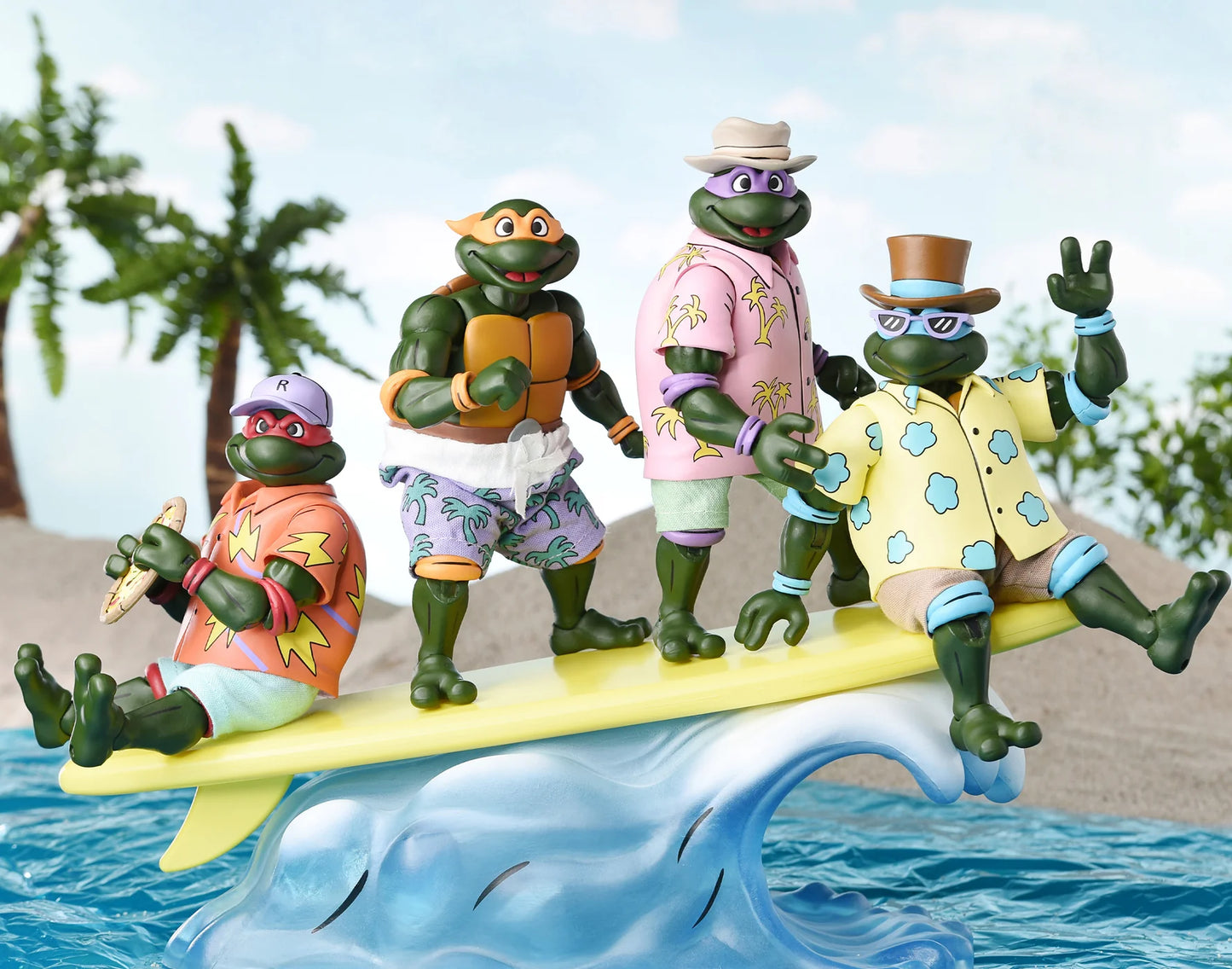 Bodacious Beach Bros (Cartoon) - Teenage Mutant Ninja Turtles NECA SDCC 2025