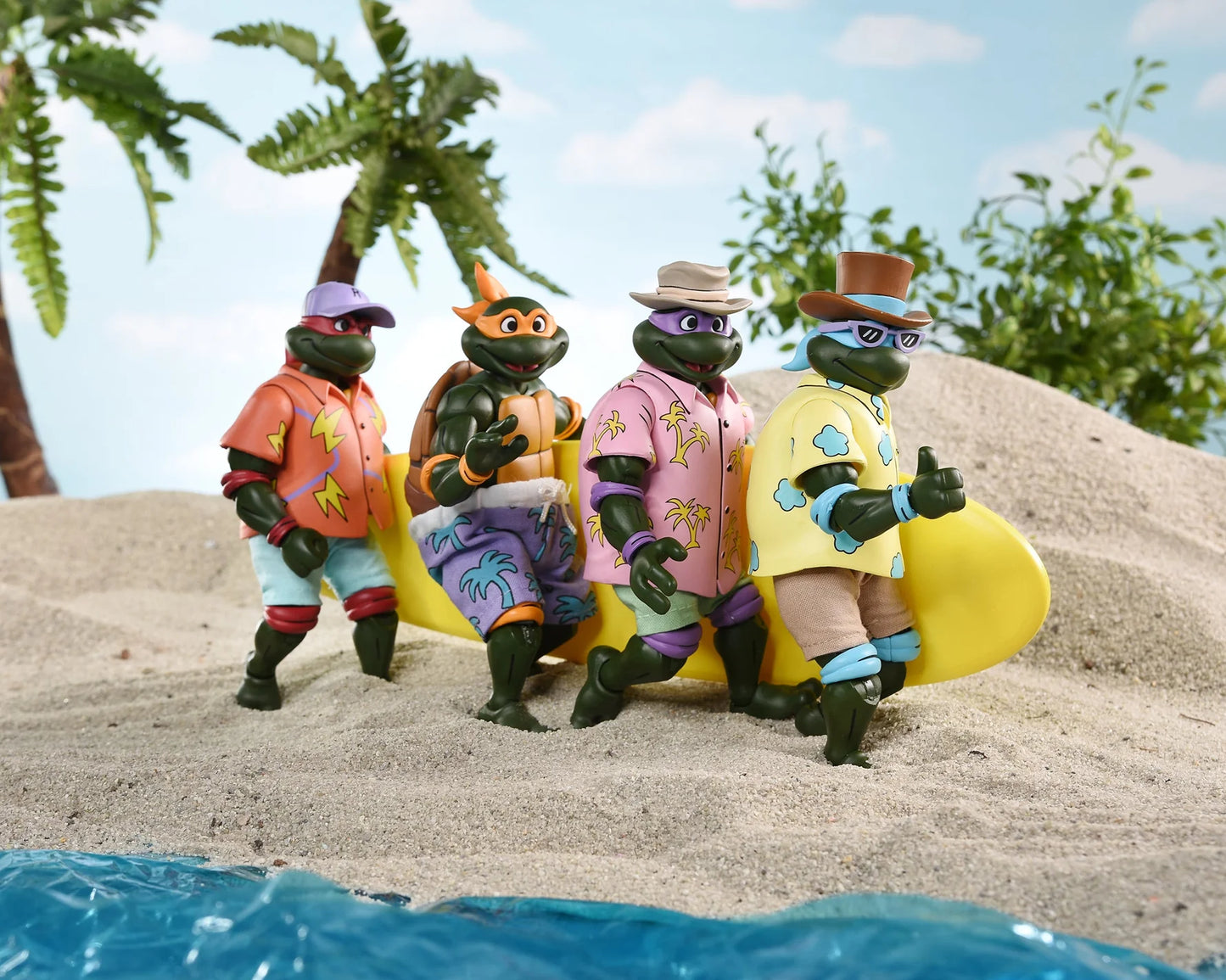 Bodacious Beach Bros (Cartoon) - Teenage Mutant Ninja Turtles NECA SDCC 2025
