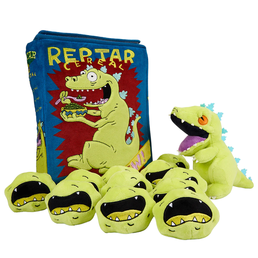 Interactive Reptar Cereal Box  - Rugrats Kidrobot Peluche