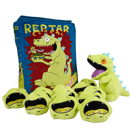 Interactive Reptar Cereal Box  - Rugrats Kidrobot Peluche