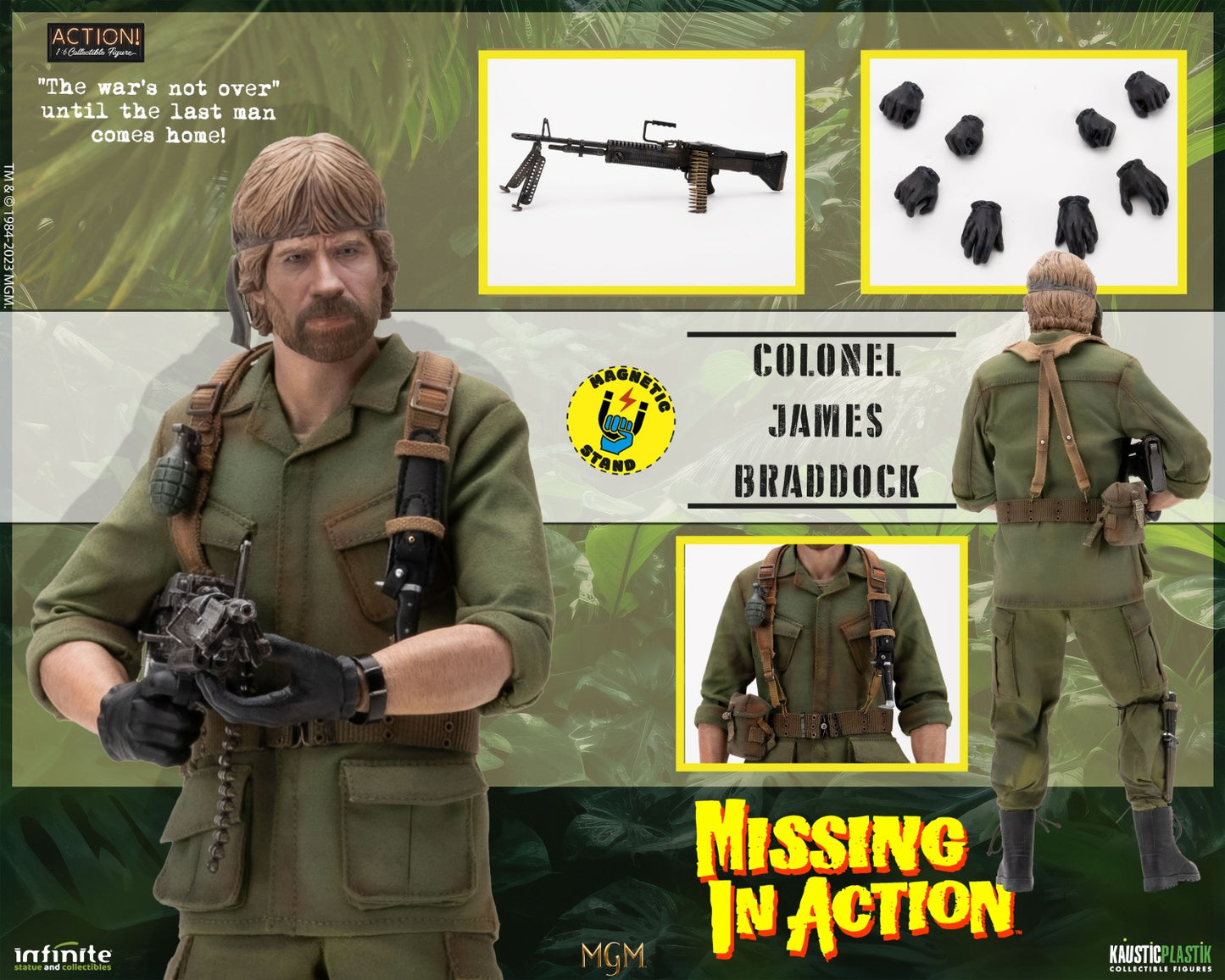 Colonel James Braddock 1/6 (Standard) - Missing in Action Kaustic Plastik