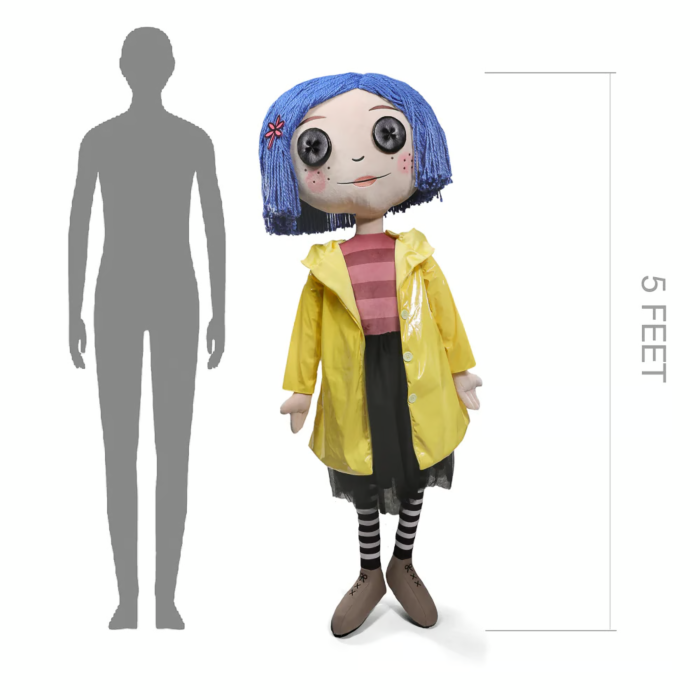Coraline Ojos de Boton 1/1 - Coraline y la Puerta Cecreta Kidrobot Peluche