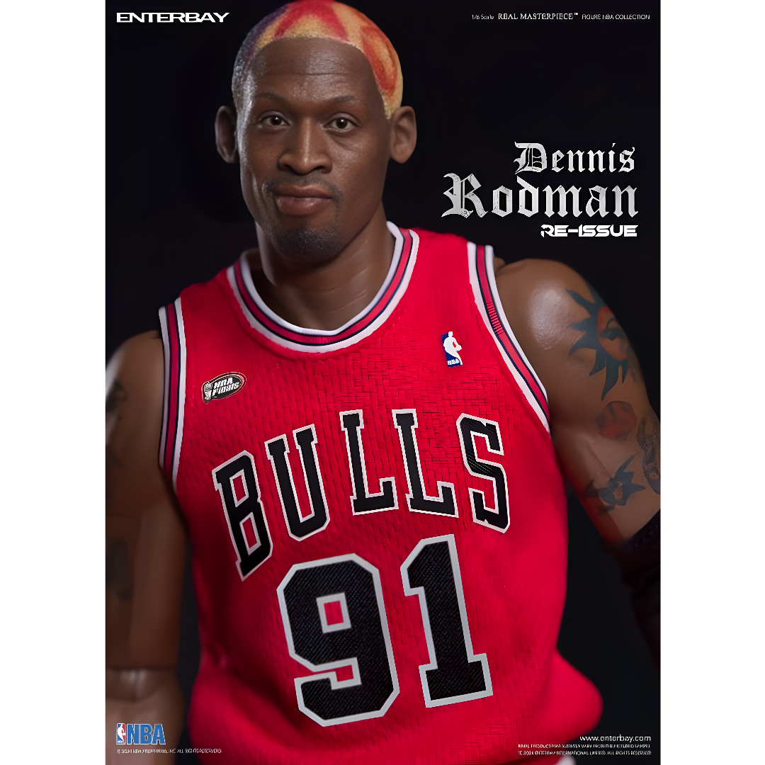 Dennis Rodman #91 1/6 - NBA Chicago Bulls Real Masterpiece Enterbay
