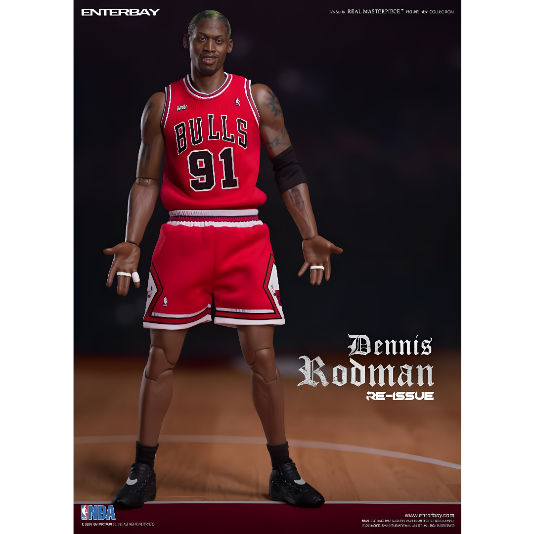 Dennis Rodman #91 1/6 - NBA Chicago Bulls Real Masterpiece Enterbay