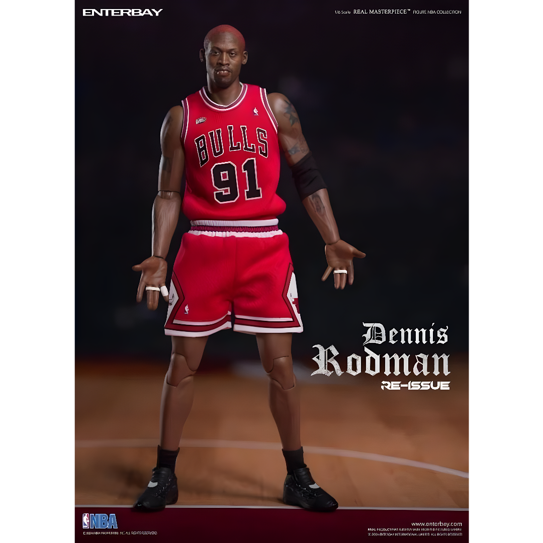 Dennis Rodman #91 1/6 - NBA Chicago Bulls Real Masterpiece Enterbay