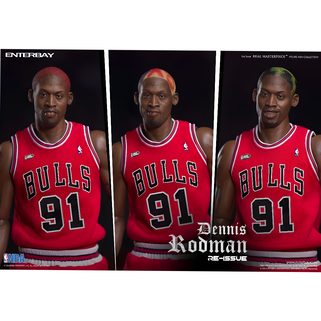 Dennis Rodman #91 1/6 - NBA Chicago Bulls Real Masterpiece Enterbay