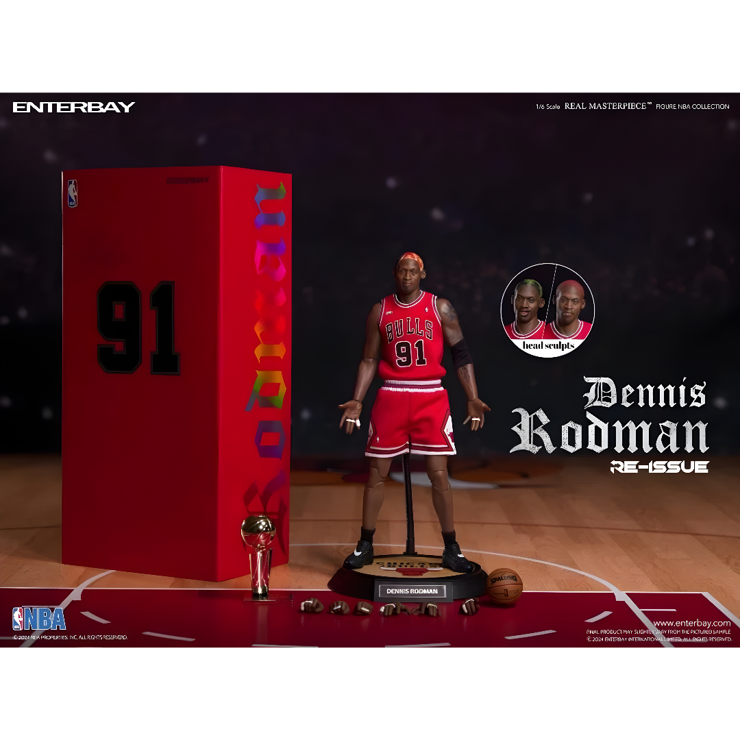Dennis Rodman #91 1/6 - NBA Chicago Bulls Real Masterpiece Enterbay
