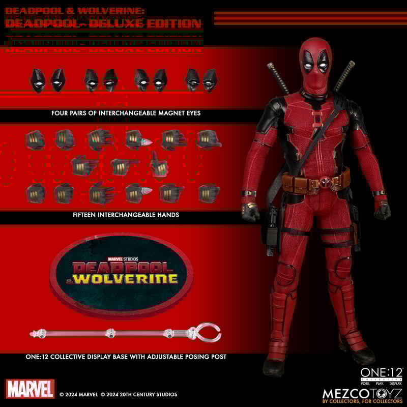 Deadpool Deluxe One:12 - Marvel: Deadpool and Wolverine Mezco Toyz
