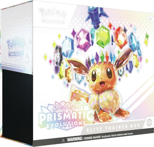 Prismatic Evolutions Elite Trainer Box Ingles (ETB)  - Scarlet & Violet: Pokemon TCG