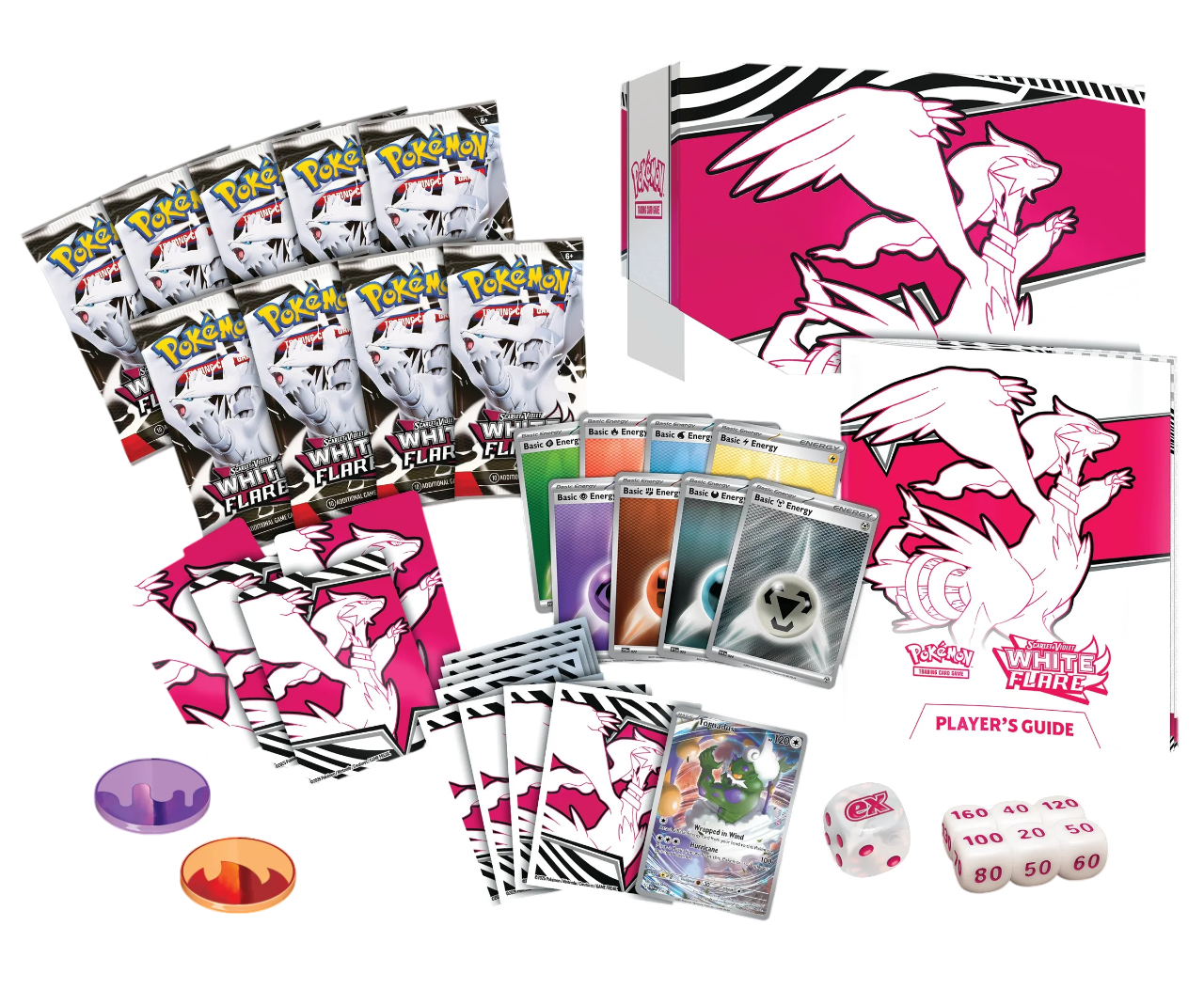 White Flare Elite Trainer Box Ingles (ETB)  - Scarlet & Violet: Pokemon TCG