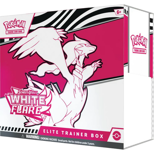 White Flare Elite Trainer Box Ingles (ETB)  - Scarlet & Violet: Pokemon TCG