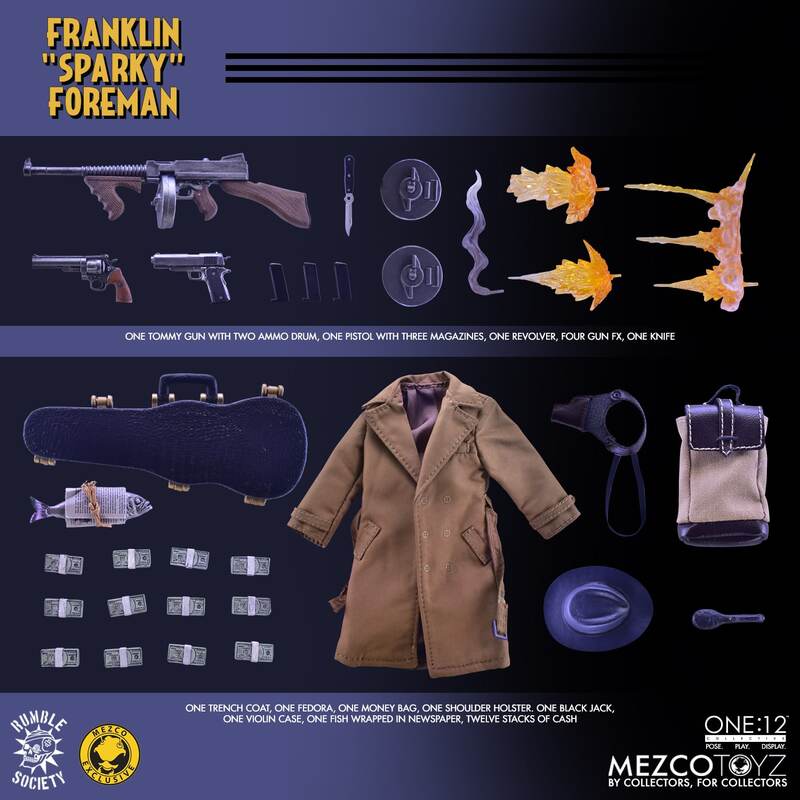 Franklin "Sparky" Foreman One:12 - Gangster Inc. Mezco Toyz Exclusive