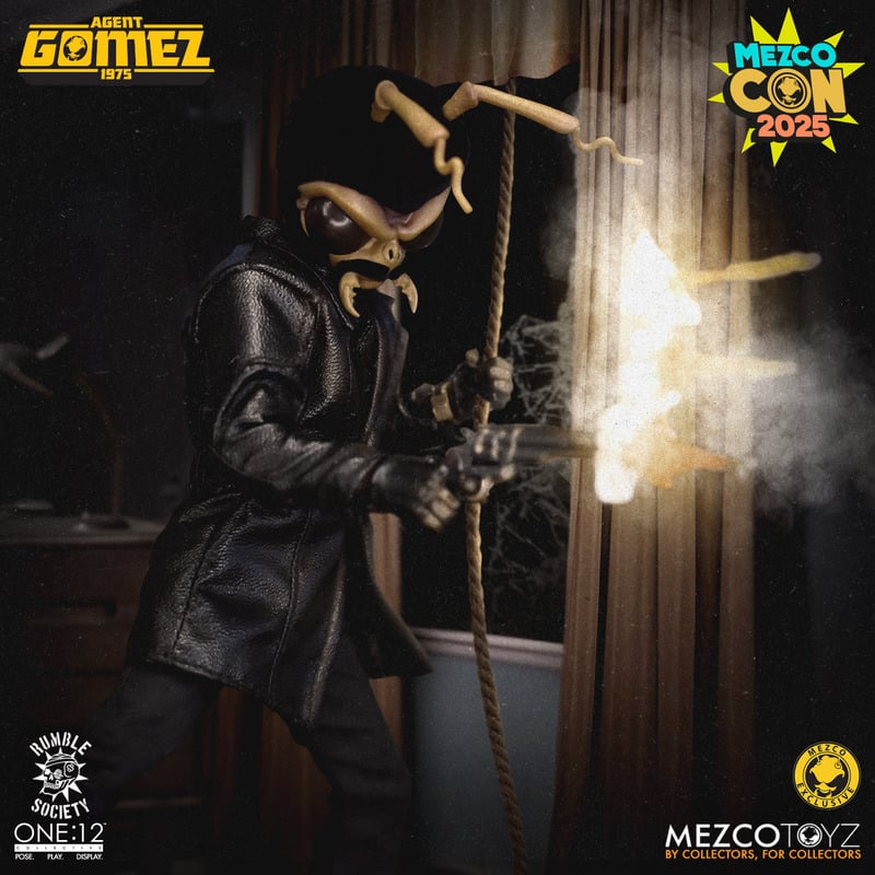 Agent Gomez 1975 One:12 (SDCC 2025) - Rumble of the Society Mezco Toyz Exclusive