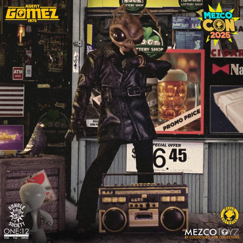Agent Gomez 1975 One:12 (SDCC 2025) - Rumble of the Society Mezco Toyz Exclusive