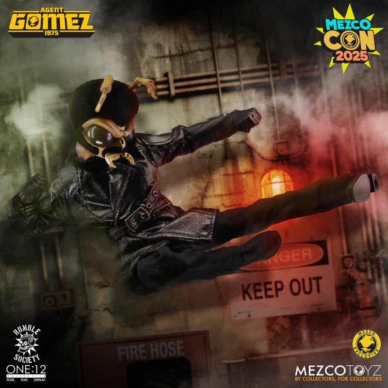 Agent Gomez 1975 One:12 (SDCC 2025) - Rumble of the Society Mezco Toyz Exclusive