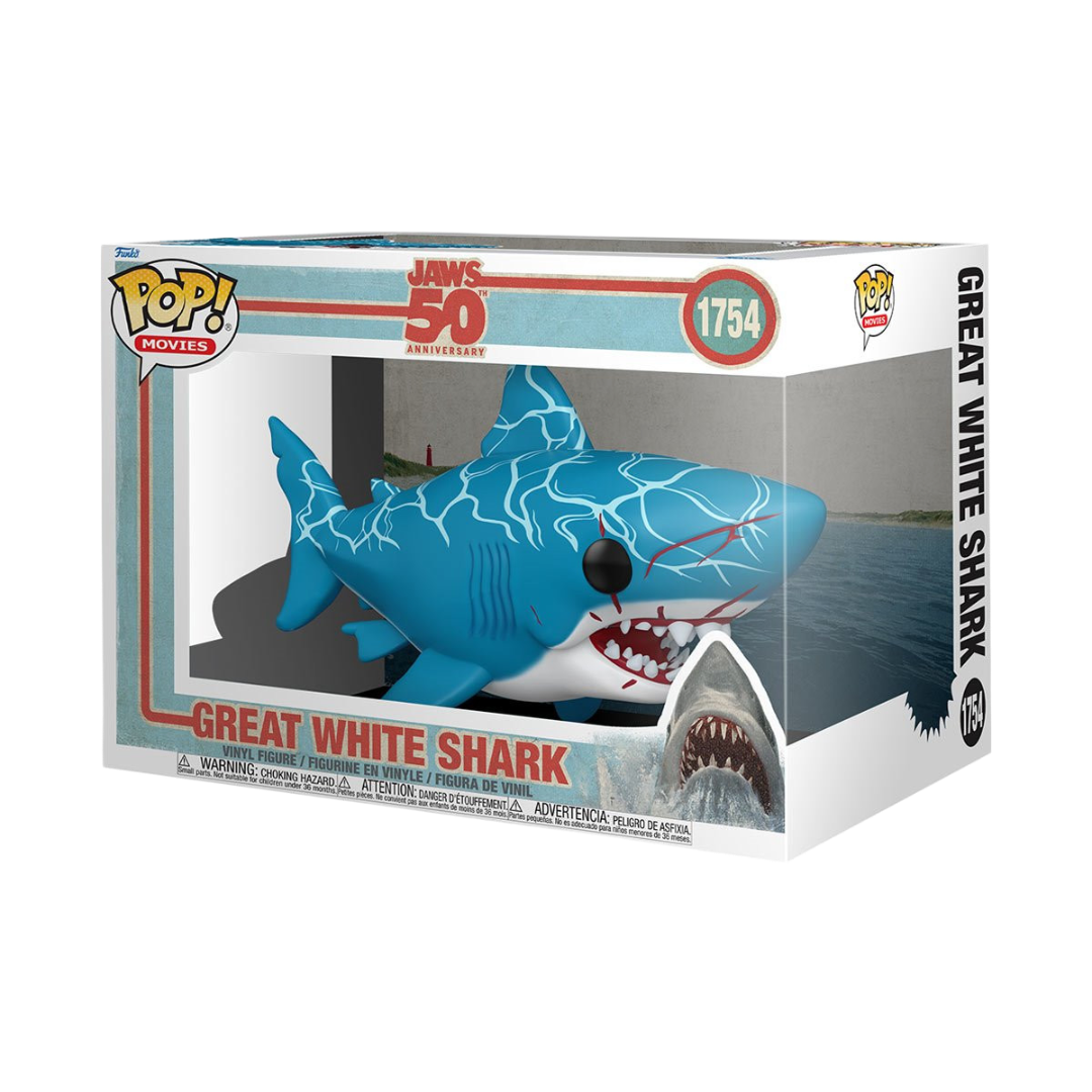 Great White Shark 1754 - Jaws 50th Anniversary Funko Pop! Super Movies