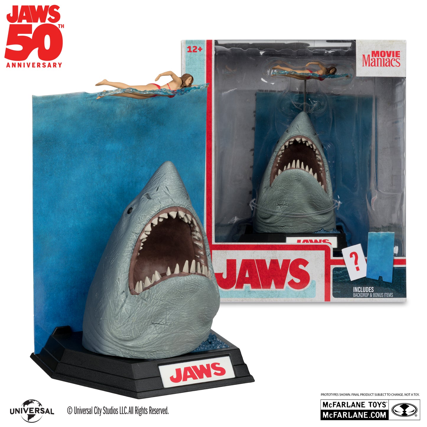 Jaws (50Th Anniversary) - Movie Maniacs: Jaws McFarlane