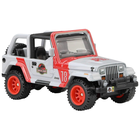 '92 Jeep Wrangler Sahara (2025) - Jurassic Park Hot Wheels Premium Pop Culture