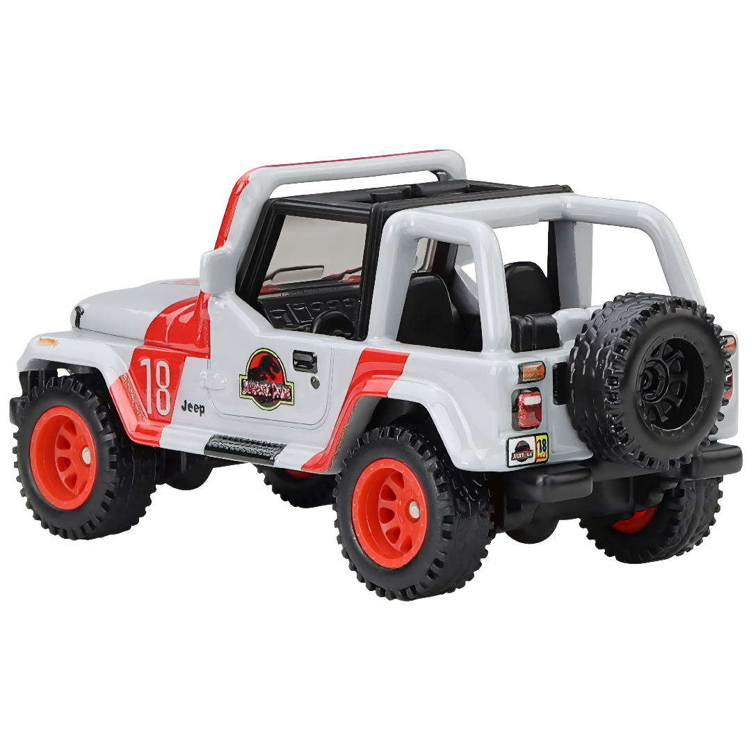 '92 Jeep Wrangler Sahara (2025) - Jurassic Park Hot Wheels Premium Pop Culture