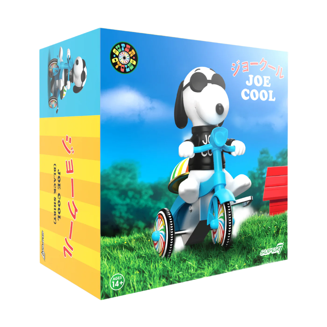 Joe Cool (Black w/ Blue Trike)  - Peanuts Super Cycles Super7 SDCC 2025