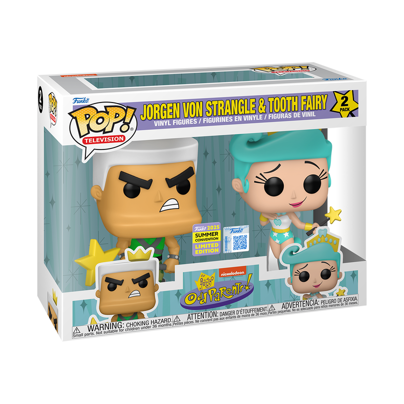 Jorgen Von Strangle & Tooth Fairy 2 Pack (SDCC 2025) - Funko Pop! The Failry Odd Parents
