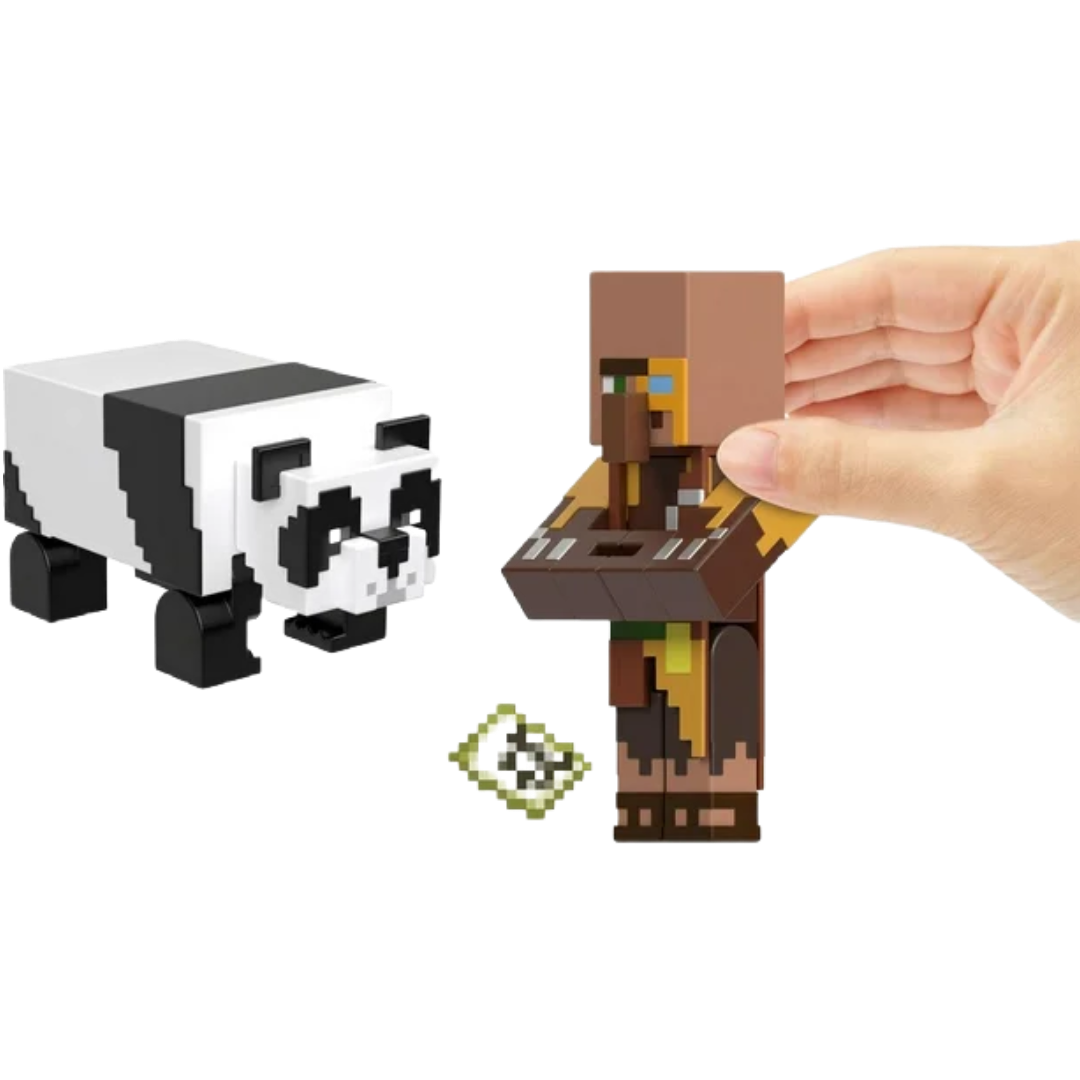 Cartografo de la Jungla y Oso Panda - Minecraft Mattel