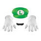 Luigi Costume Accesory Kit Adult - Super Mario Bros