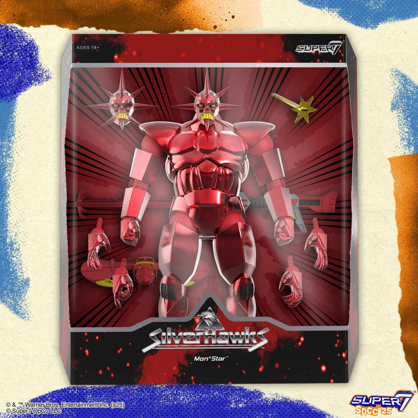 Mon*Star (Metallic Vac Metal) Ultimates! - SilverHawks Super7 SDCC 2025