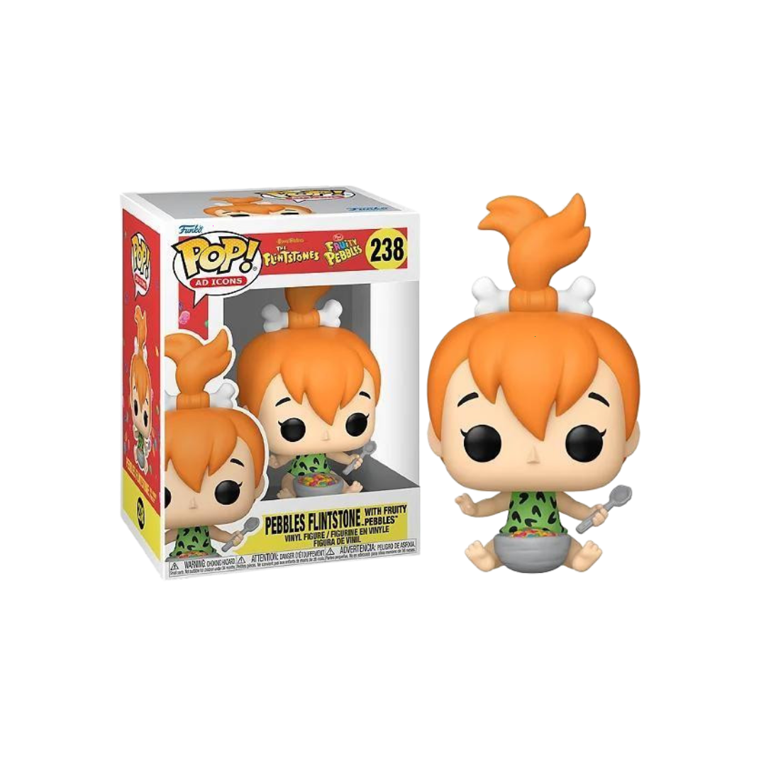 Pebbles Picapiedra con Cereal Fruty Pebbles 238 - Los Picapiedra Funko Pop! Animation