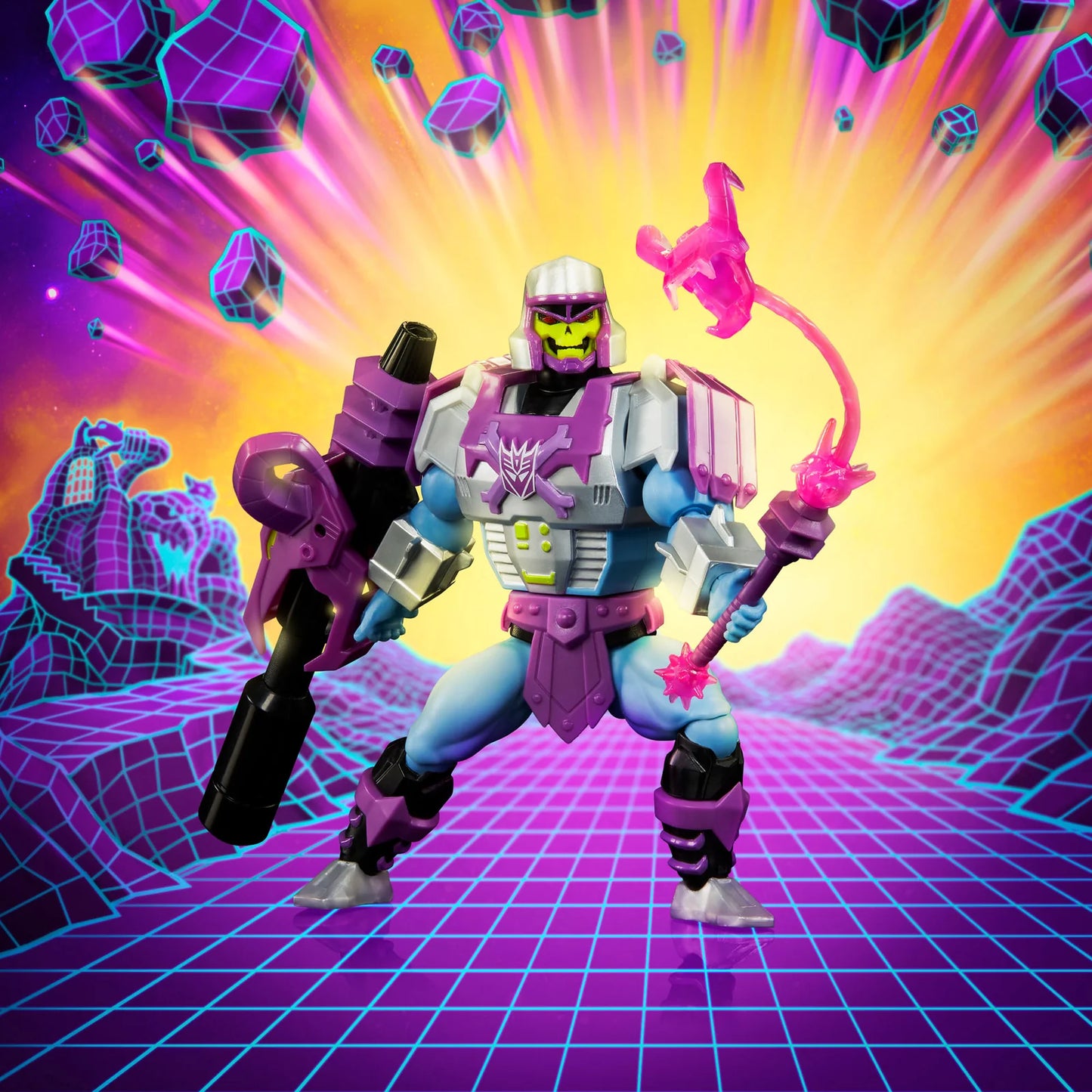 Megatron Armor Skeletor  - Masters of the Universe x Transformers Mattel Creations