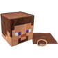 Steve Block Head Costume - Minecraft Disguise Single Size