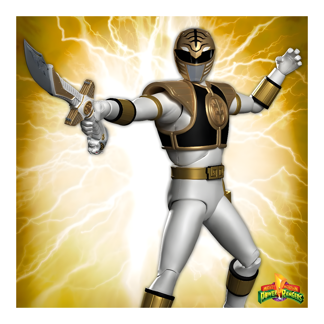White Ranger Ultimates! - Power Ranger Mighty Morphin Super7
