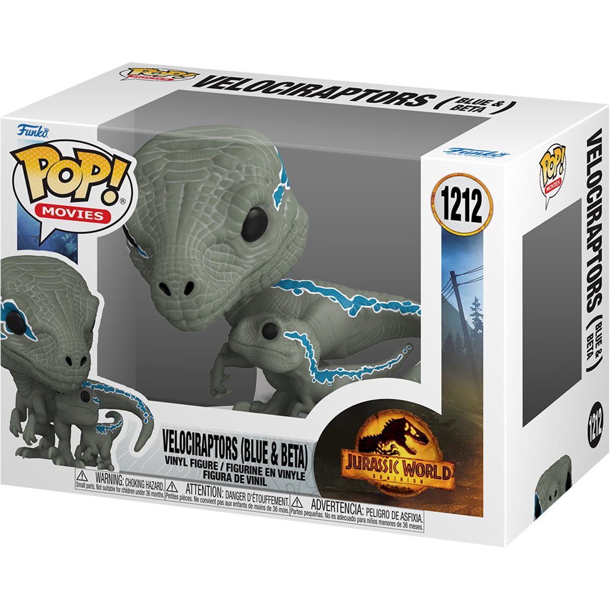 Blue and Beta Velociraptors 1212 - Funko Pop! Movies