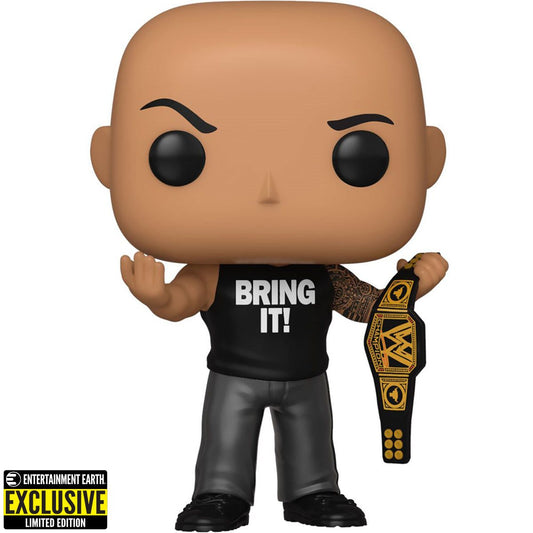 The Rock with Belt 91 EE Exclusive - Funko Pop! WWE