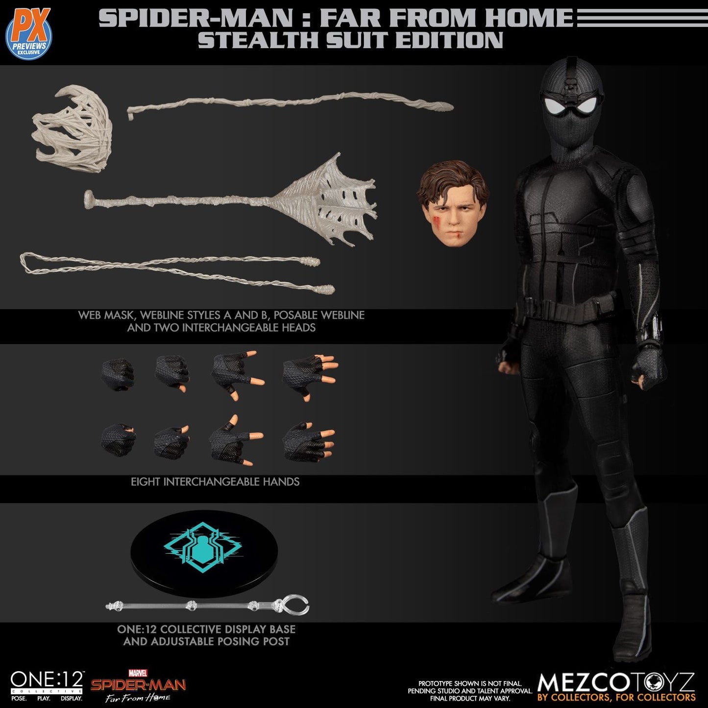 Spider-Man One:12 PX - Spider-Man: Far From Home Mezco Toyz