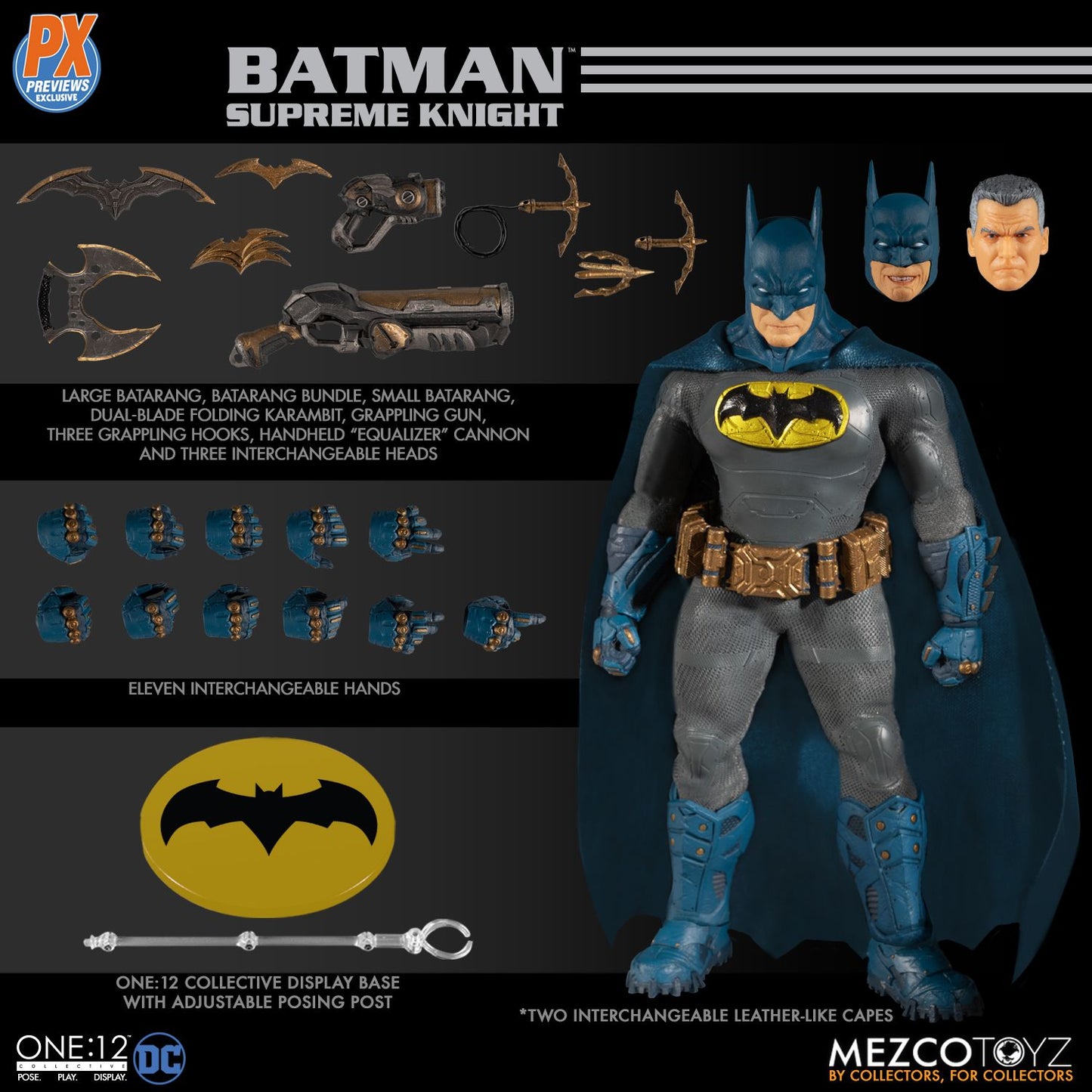 Batman Supreme Knight One:12 PX - DC Comics Mezco Toyz