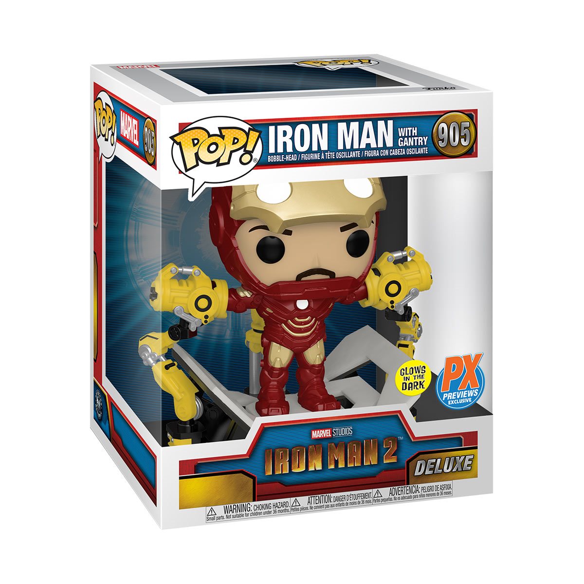 Iron Man with Gantry 905 PX Deluxe - Funko Pop! Marvel